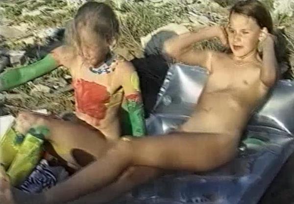 Bodypainting am Meer